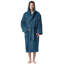 Peignoir mi-mollet 100% coton avec poches et capuche Clyda-33123089-33123085