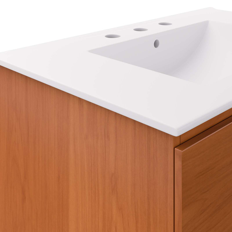 Meuble-lavabo mural Modway Scenic, Blanc