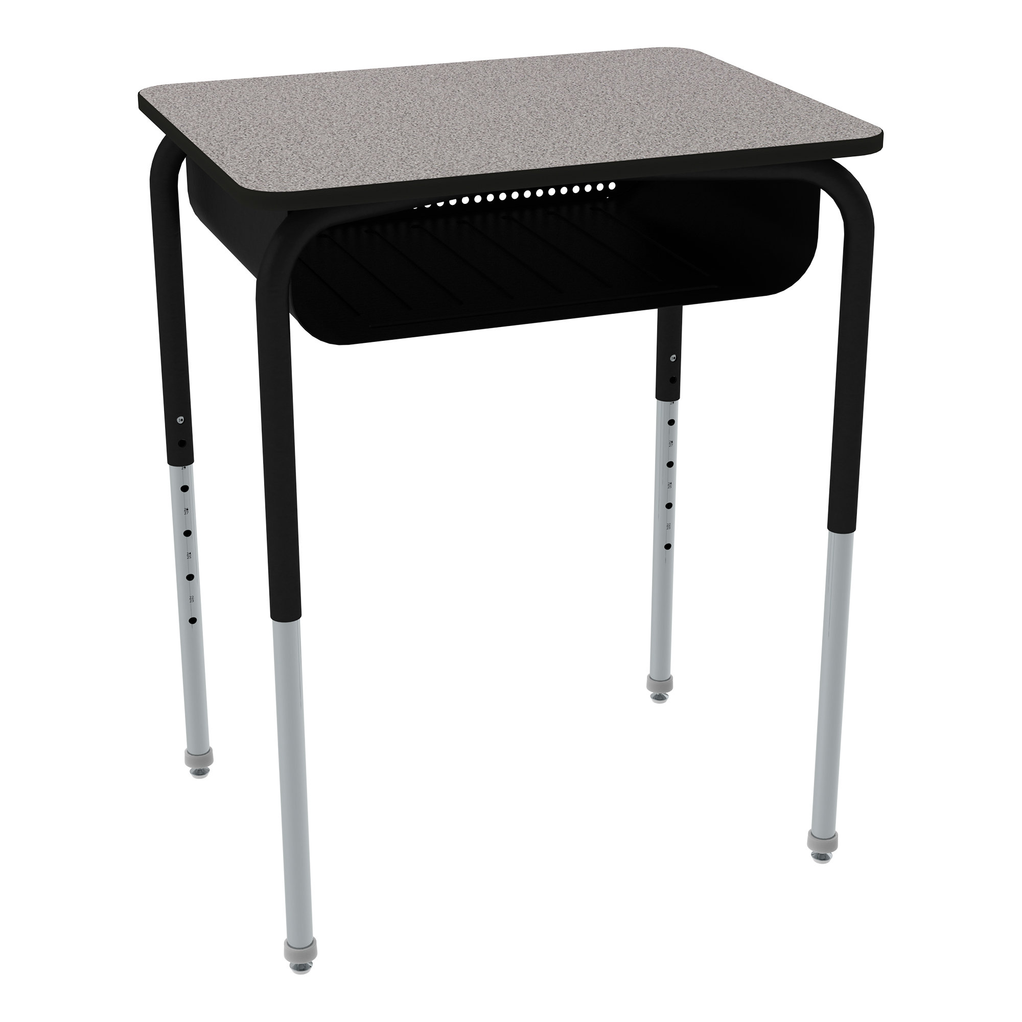 Learniture Adjustable Height Open Front School Student Desk with Metal Book Box Wayfair