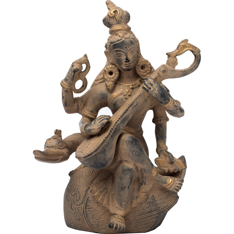 Déesse Saraswati jouant sur Veena