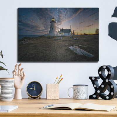 'Twilight At Pemaquid Point' by Rick Berk Metal Wall
