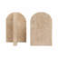Arched Travertine Bookends In Tan Marble