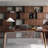 Poplar solid wood large dining table-1118886936