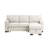 Estelle 86.5" Fabric Reversible Sleeper Sectionals With Storage Chaise Drop-Down Table 2 Cup Holders And 2USB Ports-1813120905