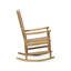 Chaise berçante à bascule au fini bois exotique, confortable et apaisante