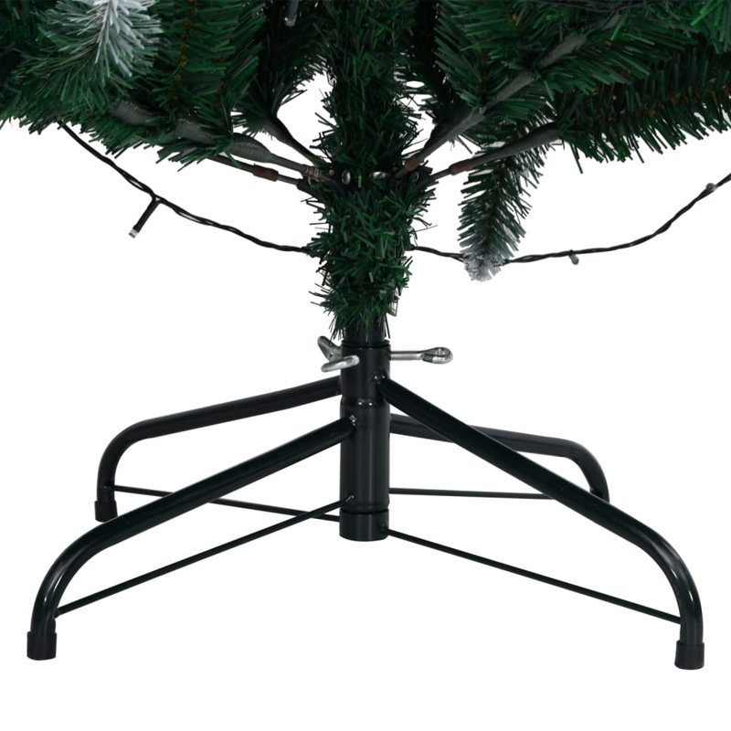Arbre de Noël artificiel avec arbre de Noël en PVC vert, H 82,7 po, Illuminée