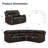Hunstant 2-Piece Reclining Corner Sectional Sofa And Loveseat Set With Cupholder & Storage-123143468