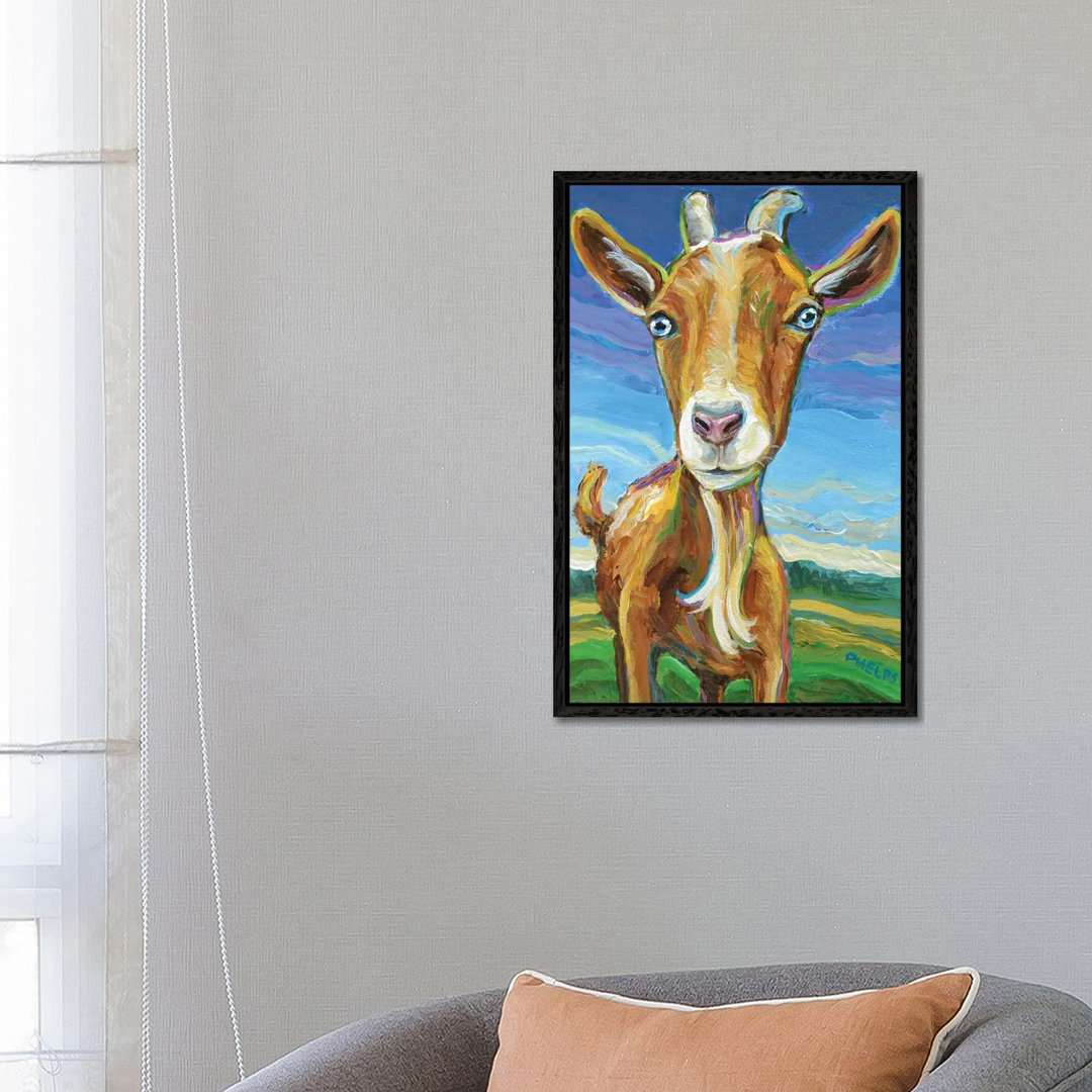 Lillie The Goat von Robert Phelps - Galerie-verpackte Leinwand Giclée auf Leinwand