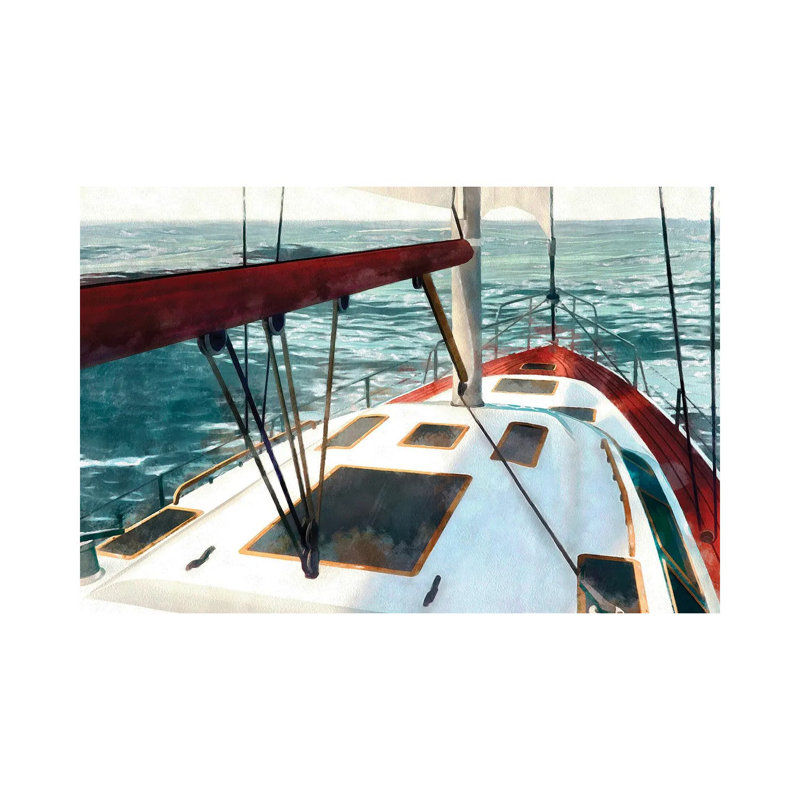 Sailing the Seas I 1 Piece Wrapped Canvas Painting, 20.32 cm H x 30.48 cm W