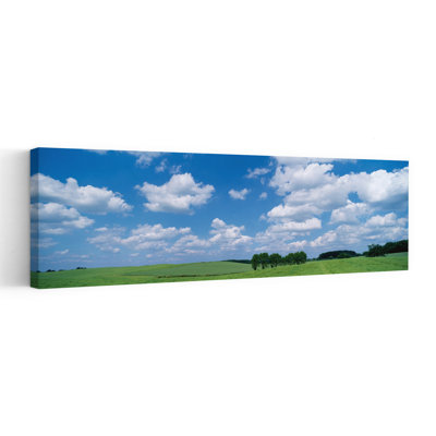 Cumulus Clouds Over A Landscape, Germany Abstract Contemporary Landscape Nature Wall Art