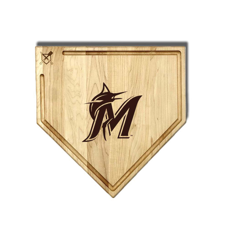 Full Size (17" X 17") Home Plate Cutting Board With Trough