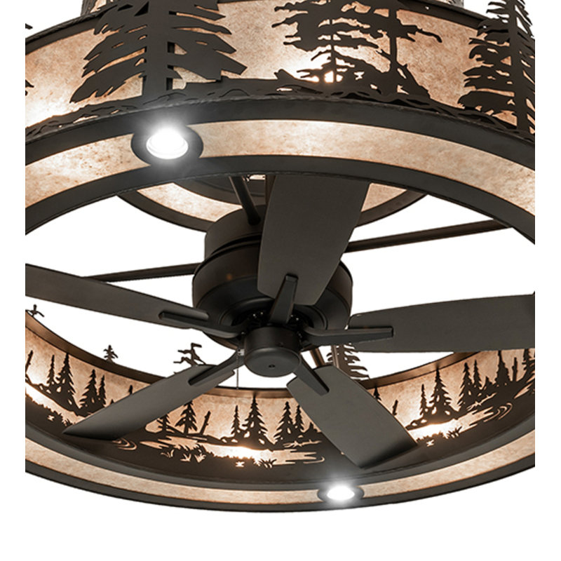 Tall Pines Downrod Ceiling Fan