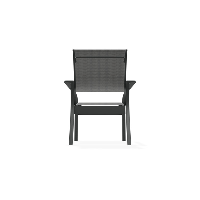 Leeward Outdoor Dining Chair, Collect Indigo, Graphite