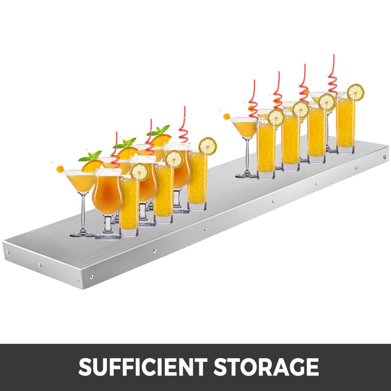 Mychaella 48'' W Stainless Steel Shelving Unit