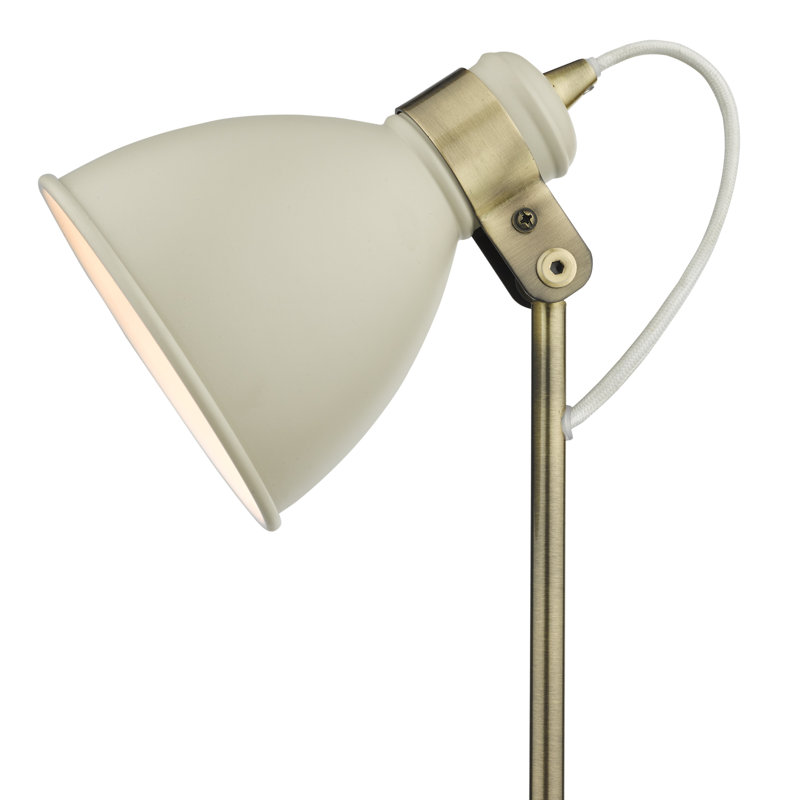 Azalea Metal Desk Lamp, Cream