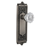 Egg & Dart Plate with Crystal Door Knob