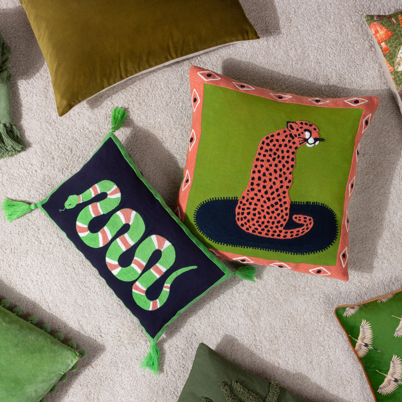Black Rectangular Cushion