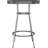 Wood Summit Dining Pub Table Set, 30" Round Top With Chrome Metal Base, Black