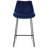 Upholstered Counter Stool with Metal Frame
