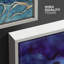 Mauve, or, sarcelle, marbre, paysage, formes abstraites, moderne, sur toile-93589320-93589321