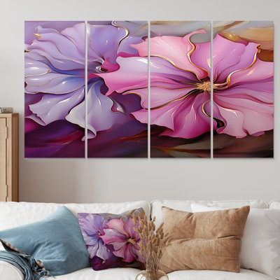 Bannos - Peony Wall Art 4 Piece