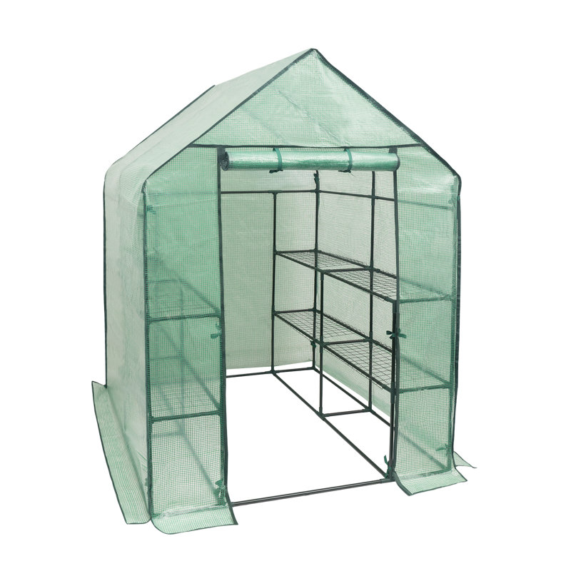 Ellerslie 4.7 Ft W x 11.8 Ft D Mini Greenhouse, Green