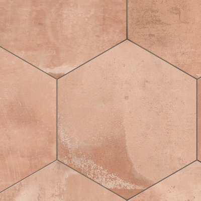 Argillos hexagonal 20 1/2 po X 23 5/8 po Carreau de porcelaine pour plancher et mur
