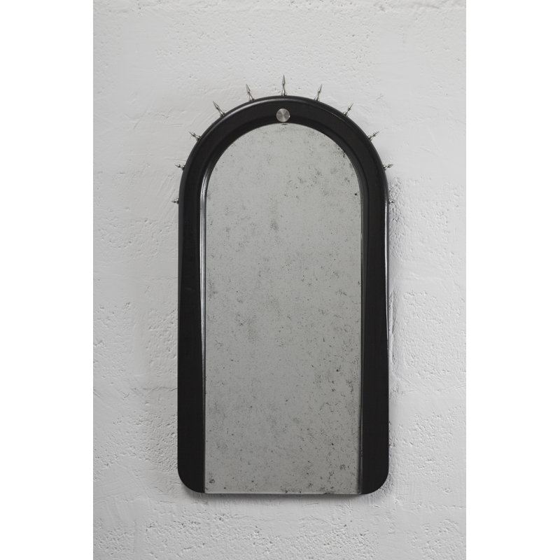 Sitiera Free Form Solid Wood Mirror, Silver