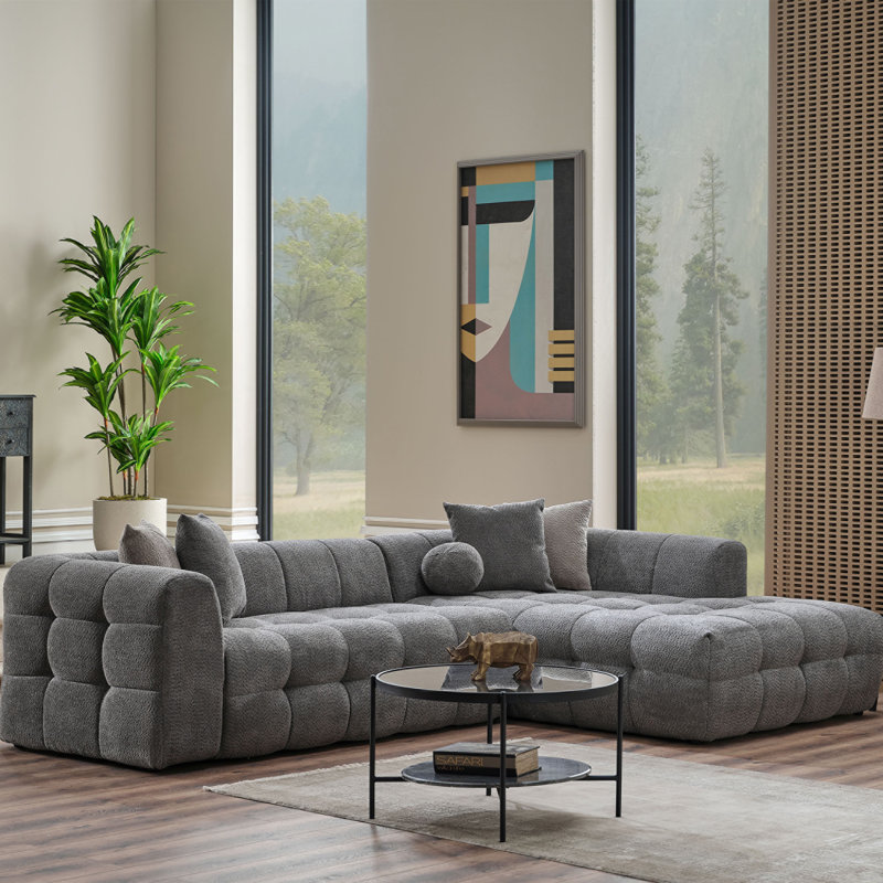 Canapé modulaire moderne Modern, Gris
