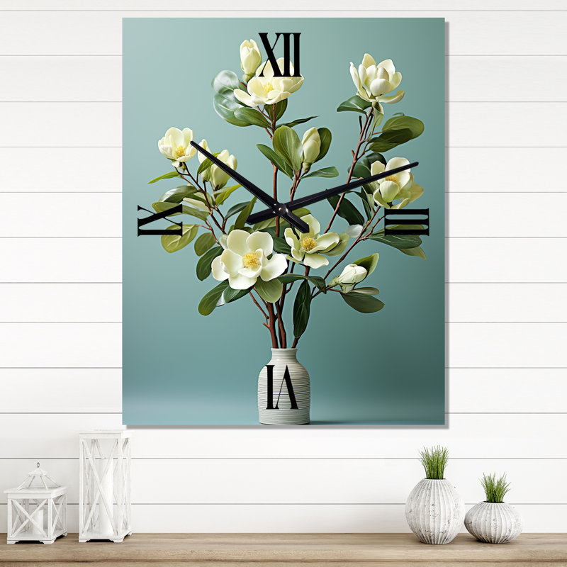 Horloge murale Cathelijn - Magnolias, Petit