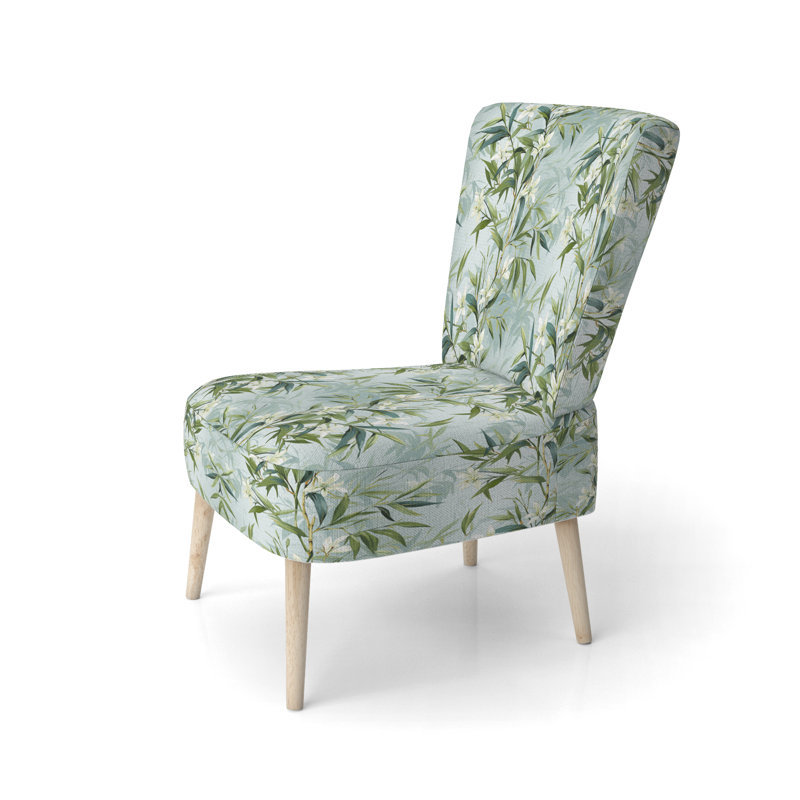 Chaise d'appoint rembourrée A, Bambou zen tropical I