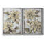 Poinsettia Study I - Ensemble de 2 peintures sur toile encadrées-96792314-96792316