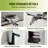 110LBS/H Manual Sugar Cane Juicer, 3 Stainless Steel Rollers, 2.4" Large Feeding Chute, Durable Juice Extractor for Home & Commercial Kitchen, Table Type YF-SY80, No Plug, Manual, Without Wheels