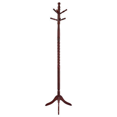 Merlot Coat Rack With Twisted Post
