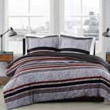 London Fog Warren Stripe Duvet Cover Set