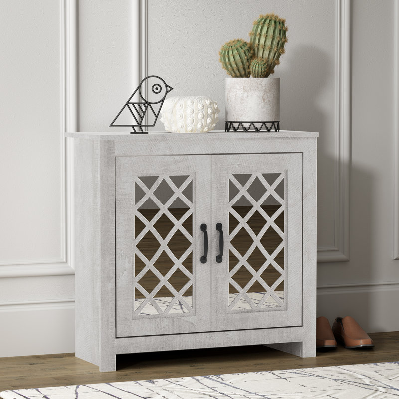 Armoire à chaussures 2 portes Perrault, Chêne gris cendré