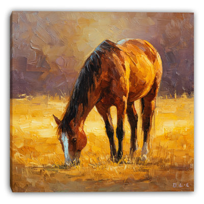 Art mural sur toile tendue Golden Pasture