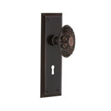 New York Plate with Decorative Keyhole and Victorian Door Knob