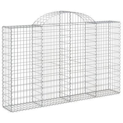 Caliegh 140cm H x 200cm W Silver Galvanised Iron Border Fencing