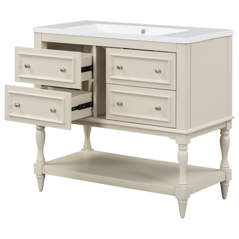 Armoire sous évier Amzi, Beige