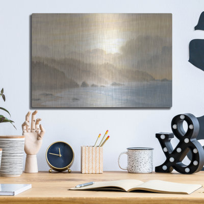  'Cloudy Oregon Sunset' by Georgia Janisse Metal Wall Art, 16" x 12"