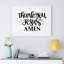 «Thank You Jesus», reproduction sur toile tendue-2044204395