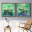 Relax - ensemble de 2 peintures sur toile encadrées-1190567047-1190567044