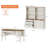 Greison Executive Desk Office Set with Bookcase-241601025