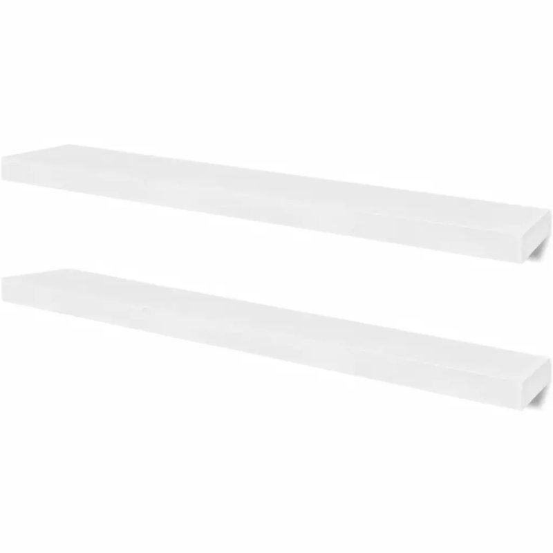 2 Piece Floating Shelf, 3.8 cm H x 100 cm W x 20 cm D