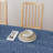 Rectangular Tablecloth, 100% Cotton, 52X120", Dots In Stripes-1900526823