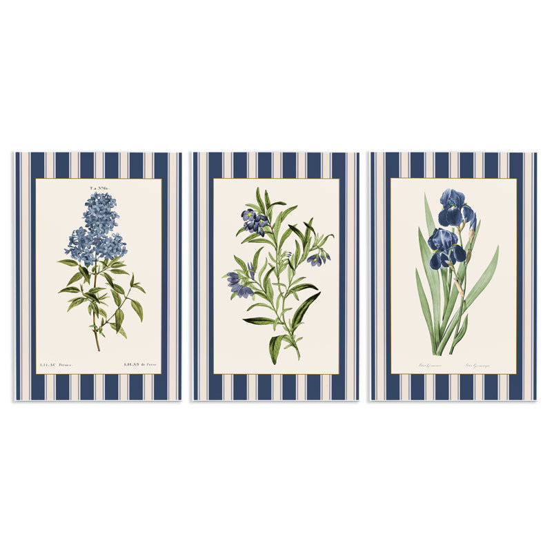 Ensemble de 3 plaques murales rétro, Design par Corinne Haig, H 15 po x l 90 po