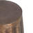 Liora 19" Side End Table | Handcrafted Bronze-Finish Aluminum | Hammered Round Design