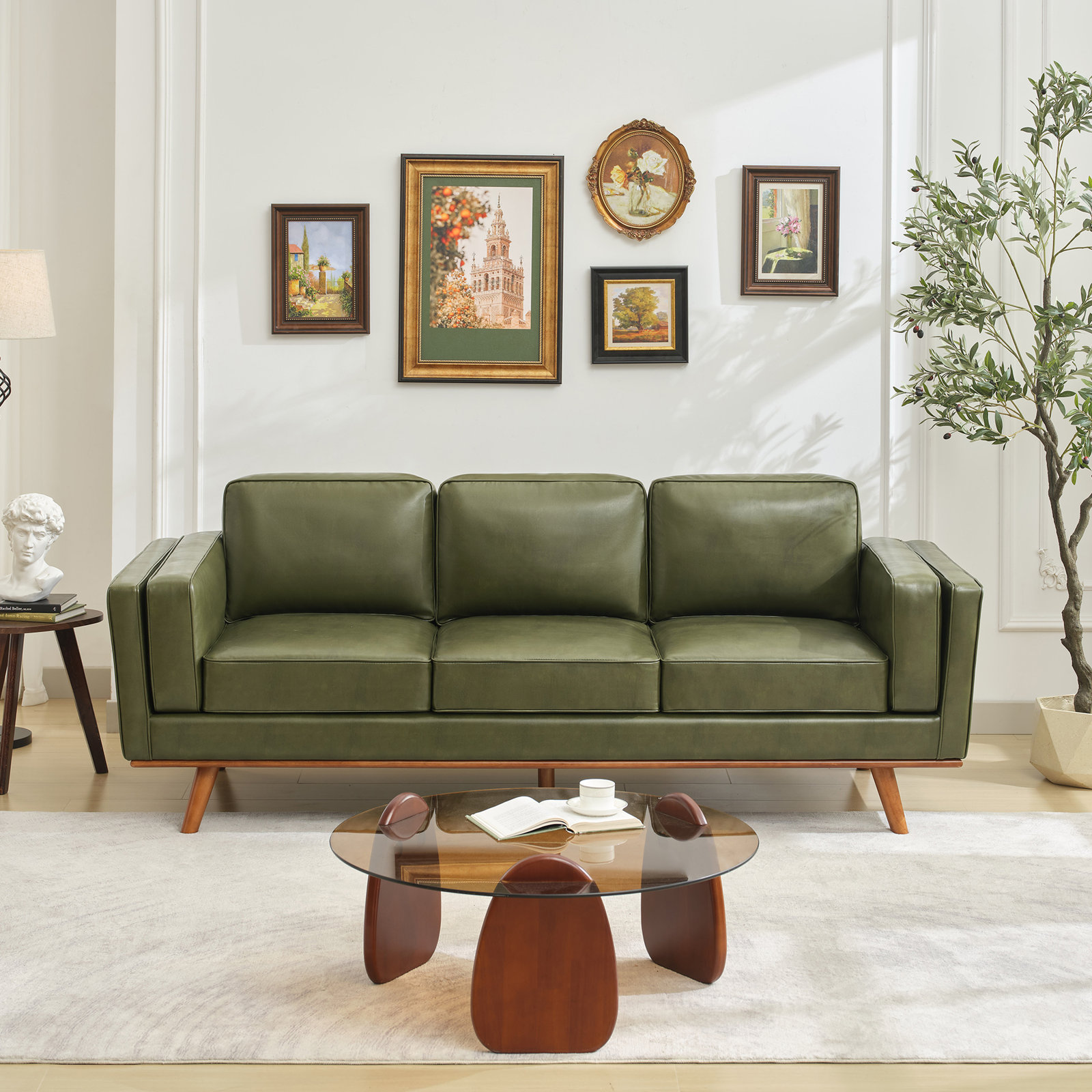 Reeves 84" Sofa, Light Green