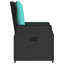  Chaise de patio inclinable en PE noir avec pieds réglables-630435362-630435374